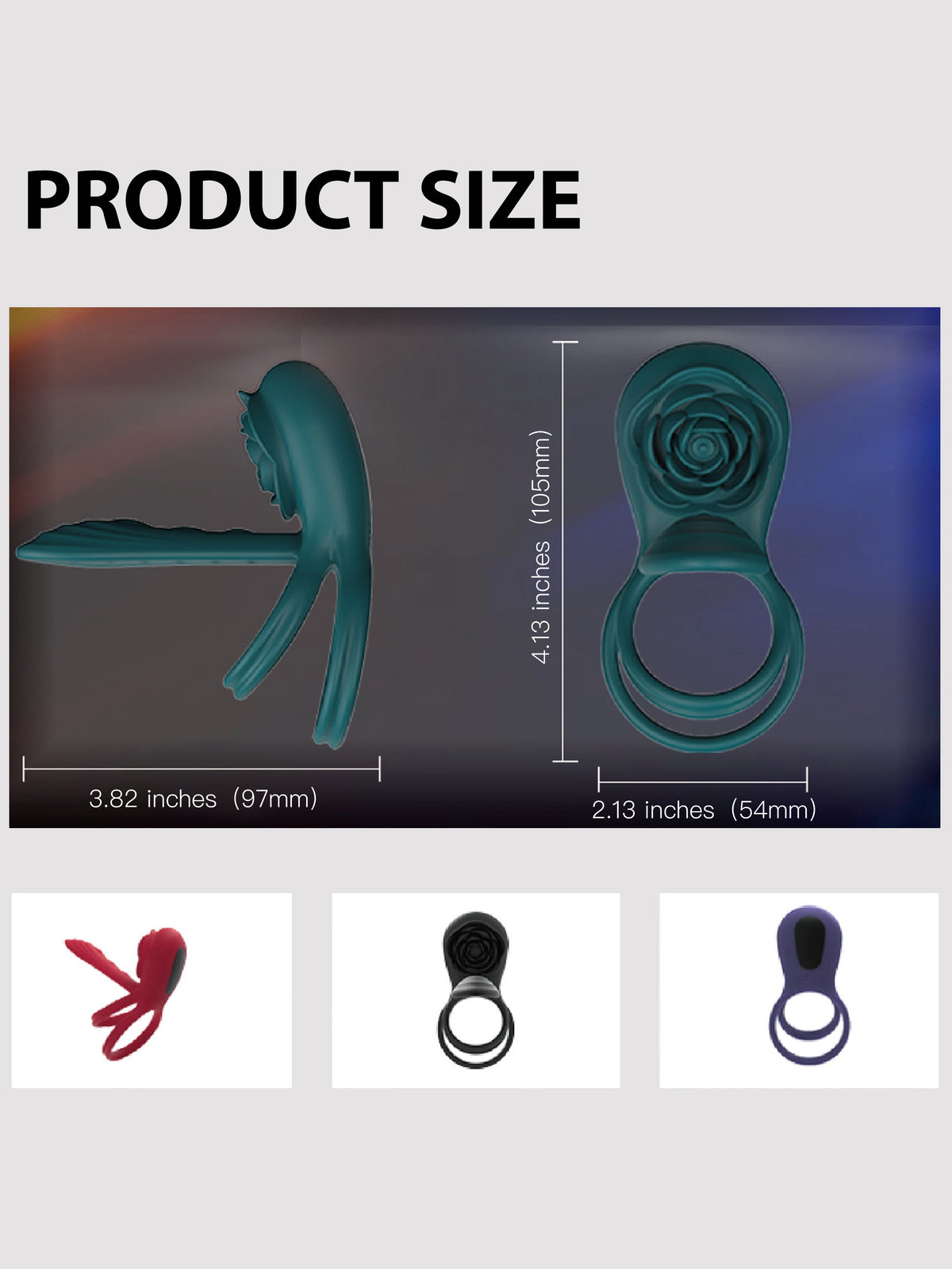 App-Controlled Vibrating Rose Ring