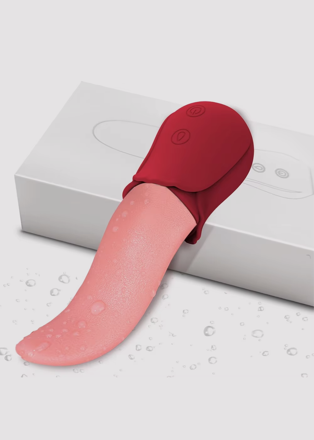 Tongue Licking Clitoral Vibrator Rose Oral Stimulator