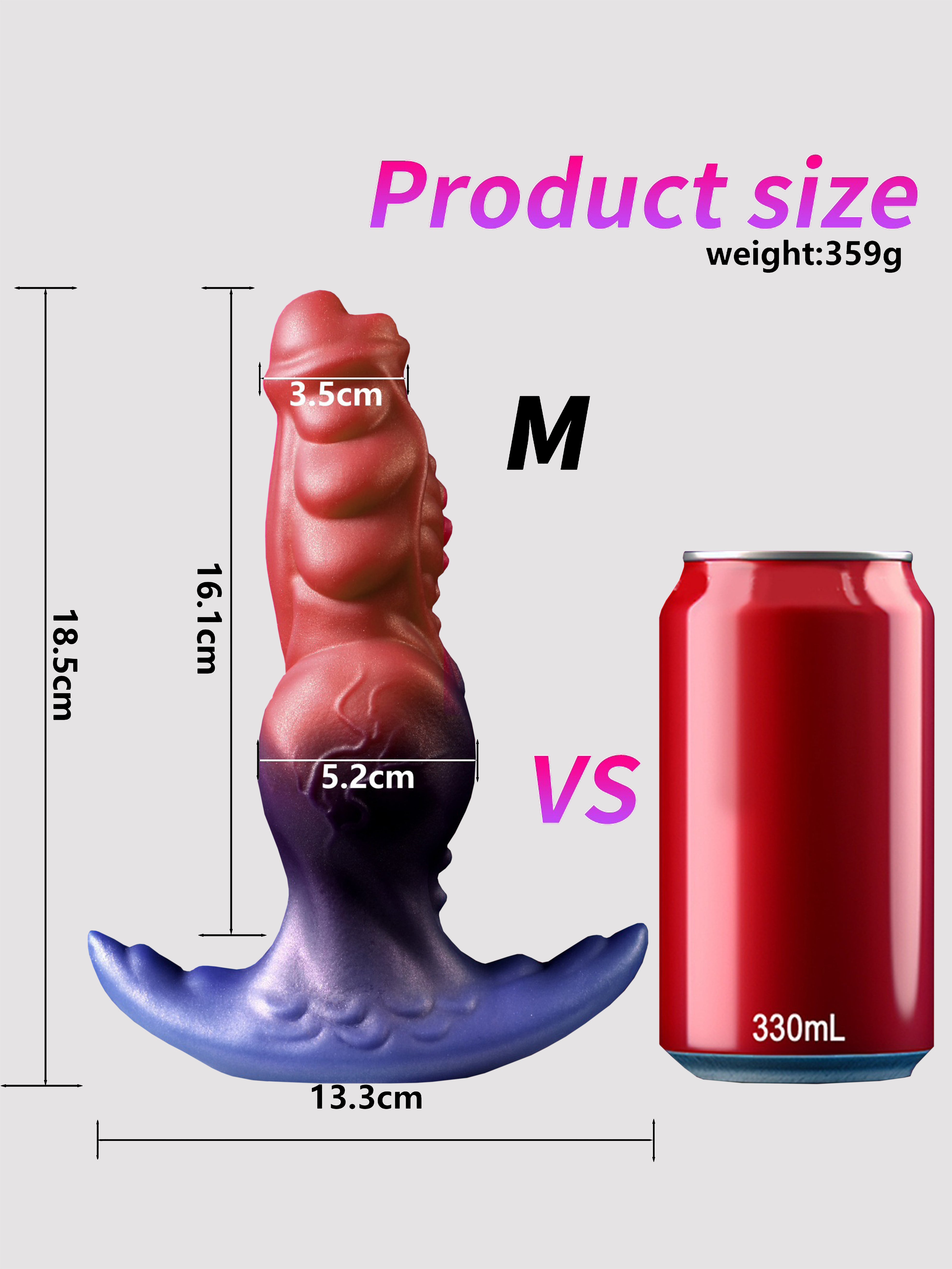 Realistic Liquid Silicone Anal Massager