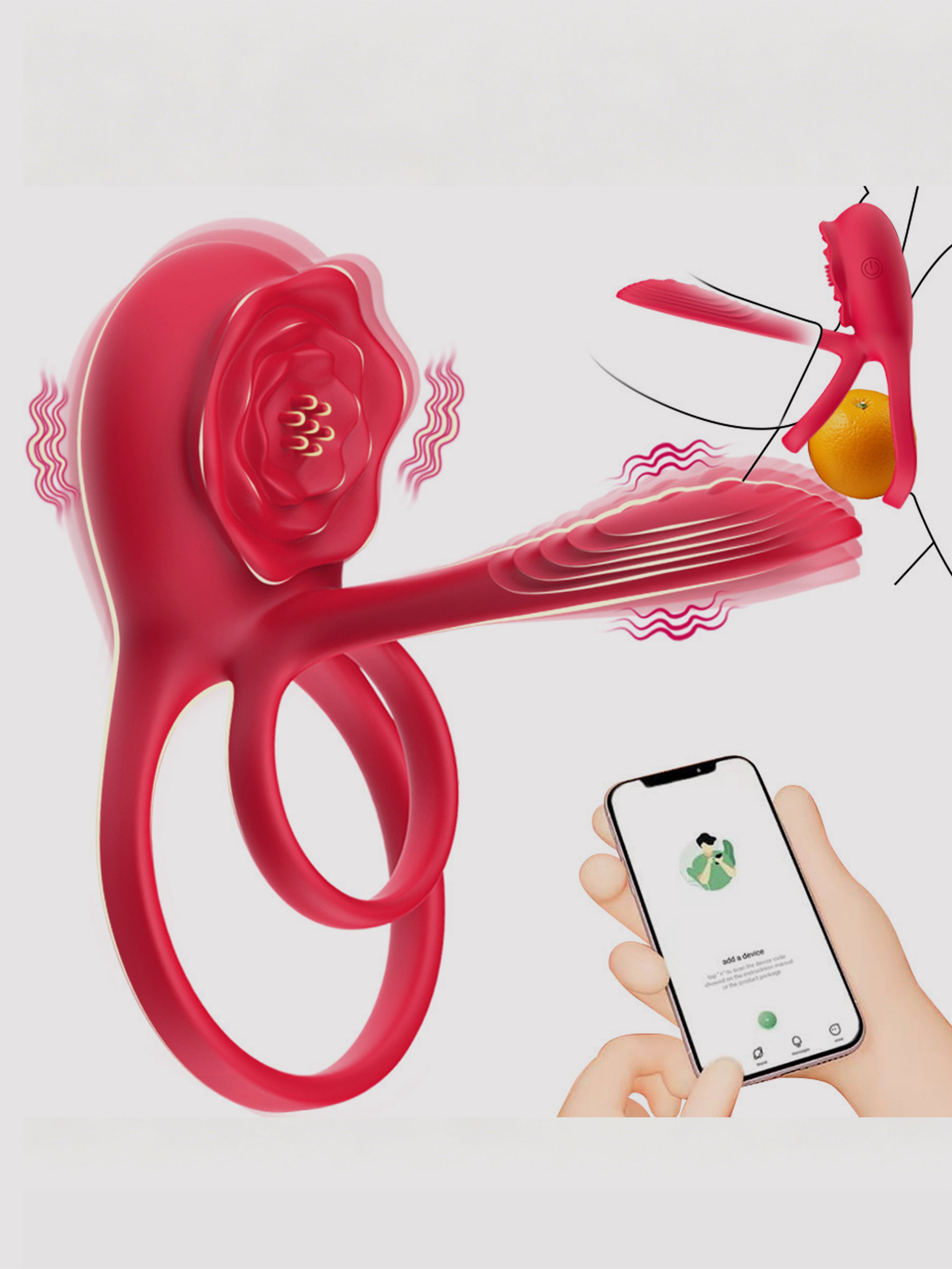 App-Controlled Vibrating Rose Ring
