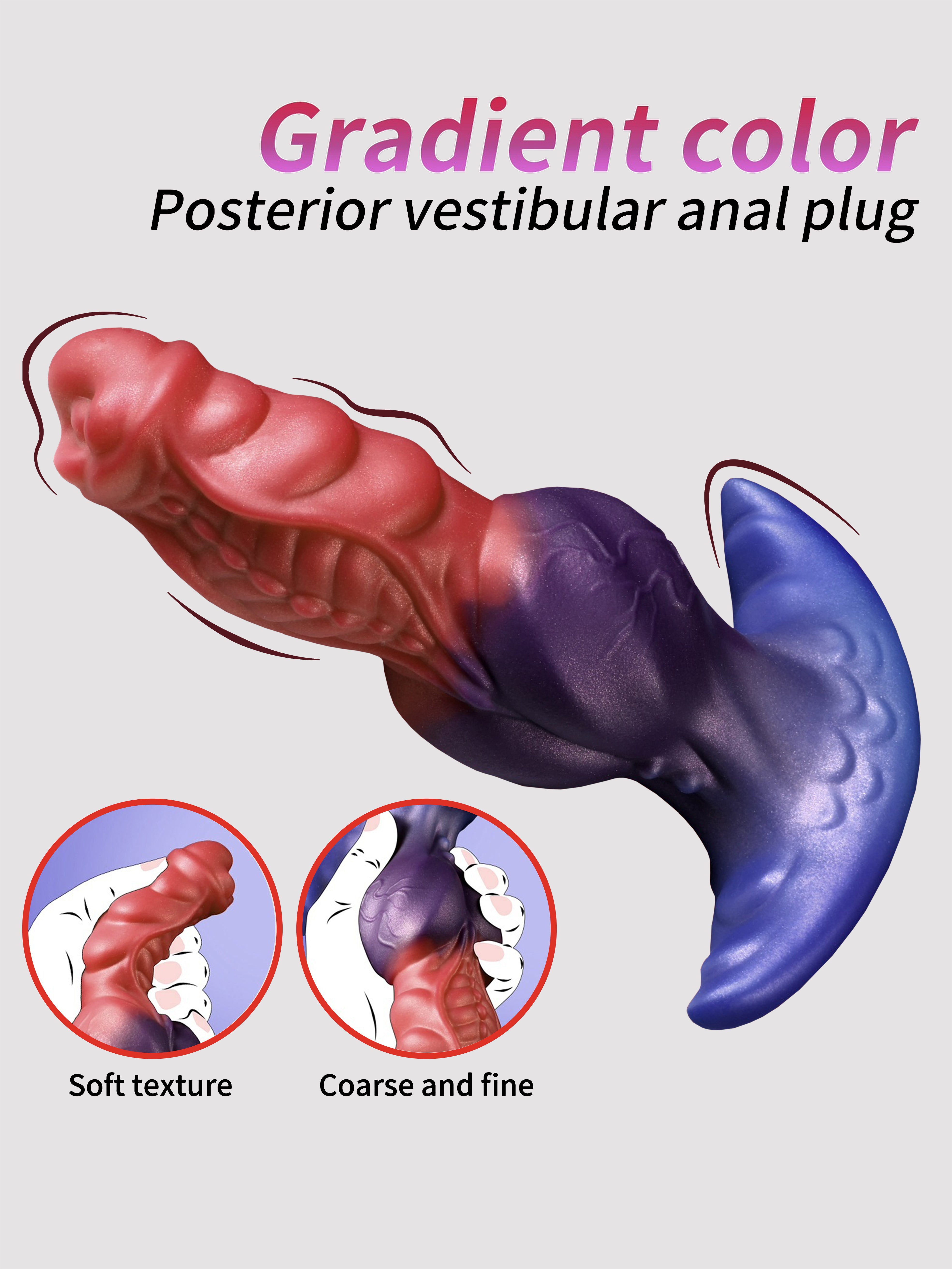 Realistic Liquid Silicone Anal Massager