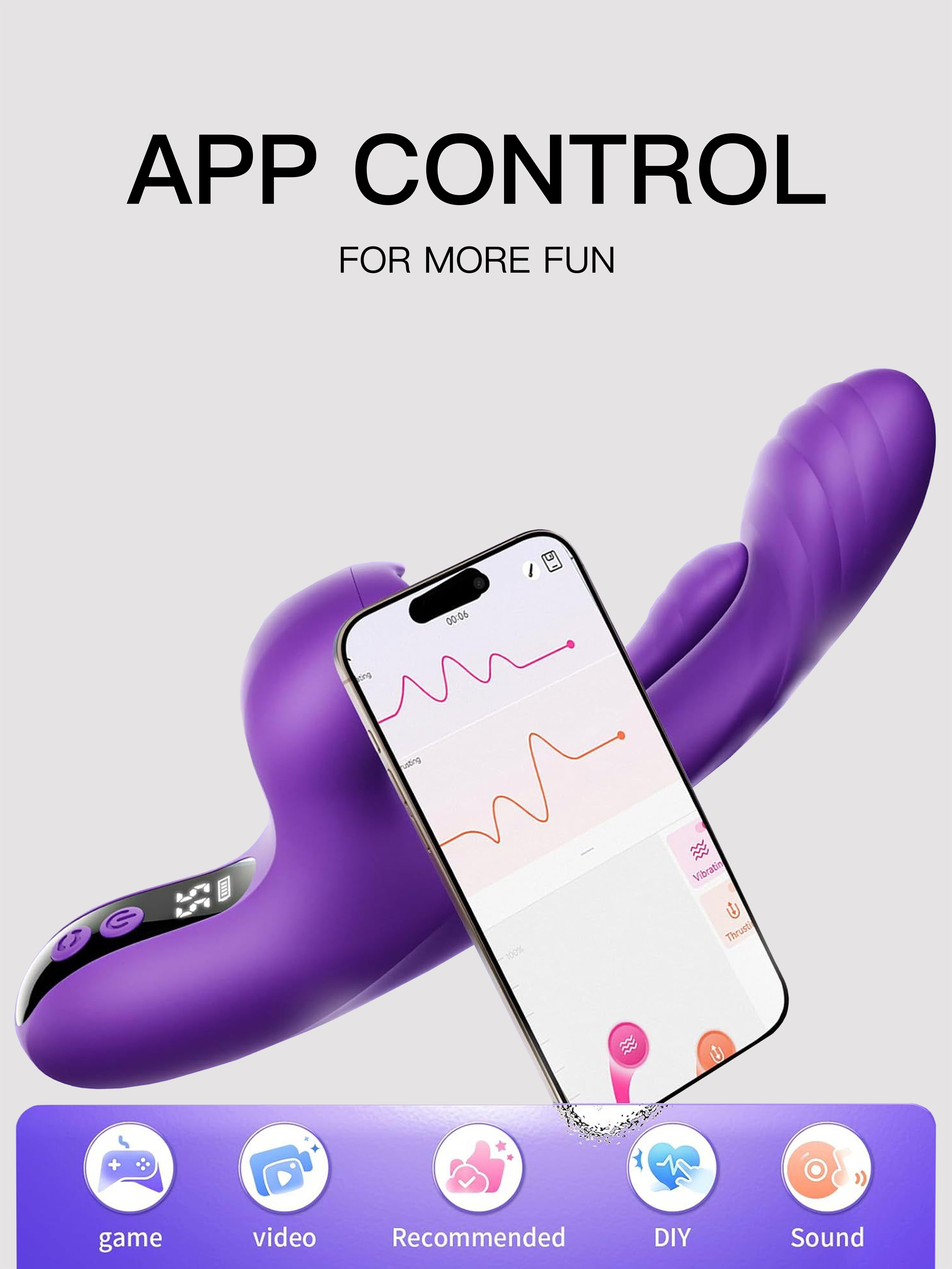 App-Controlled Licking & Tapping Vibrator