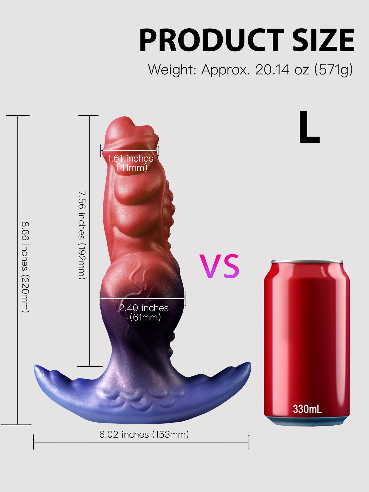 Dog Knot Silicone Fantasy Anal Plug