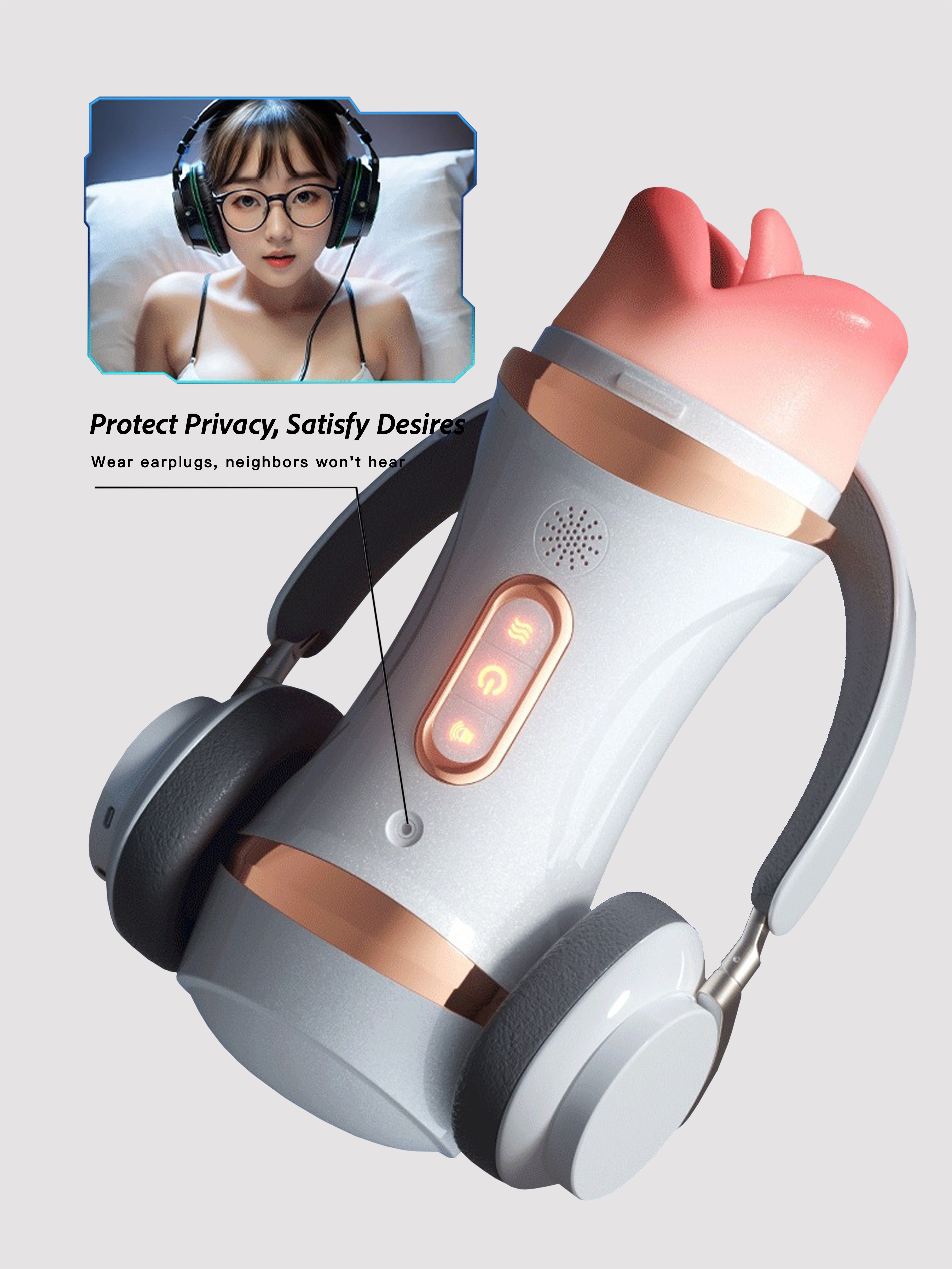 Dual Stimulation Massager with Sound