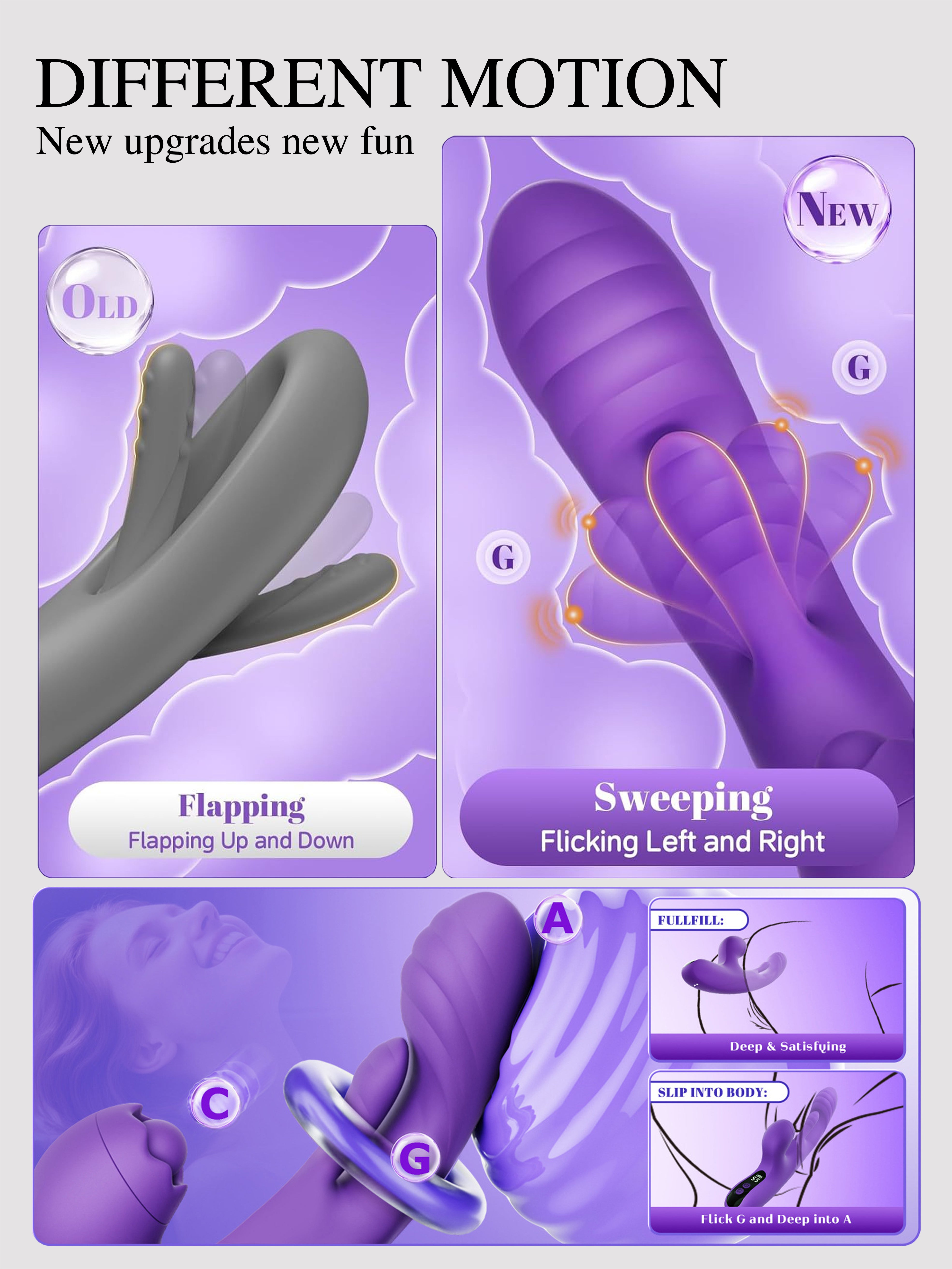 App-Controlled Licking & Tapping Vibrator