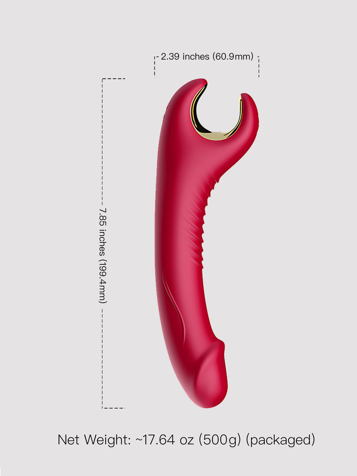 Rotating Dual-Action Silicone Vibrator
