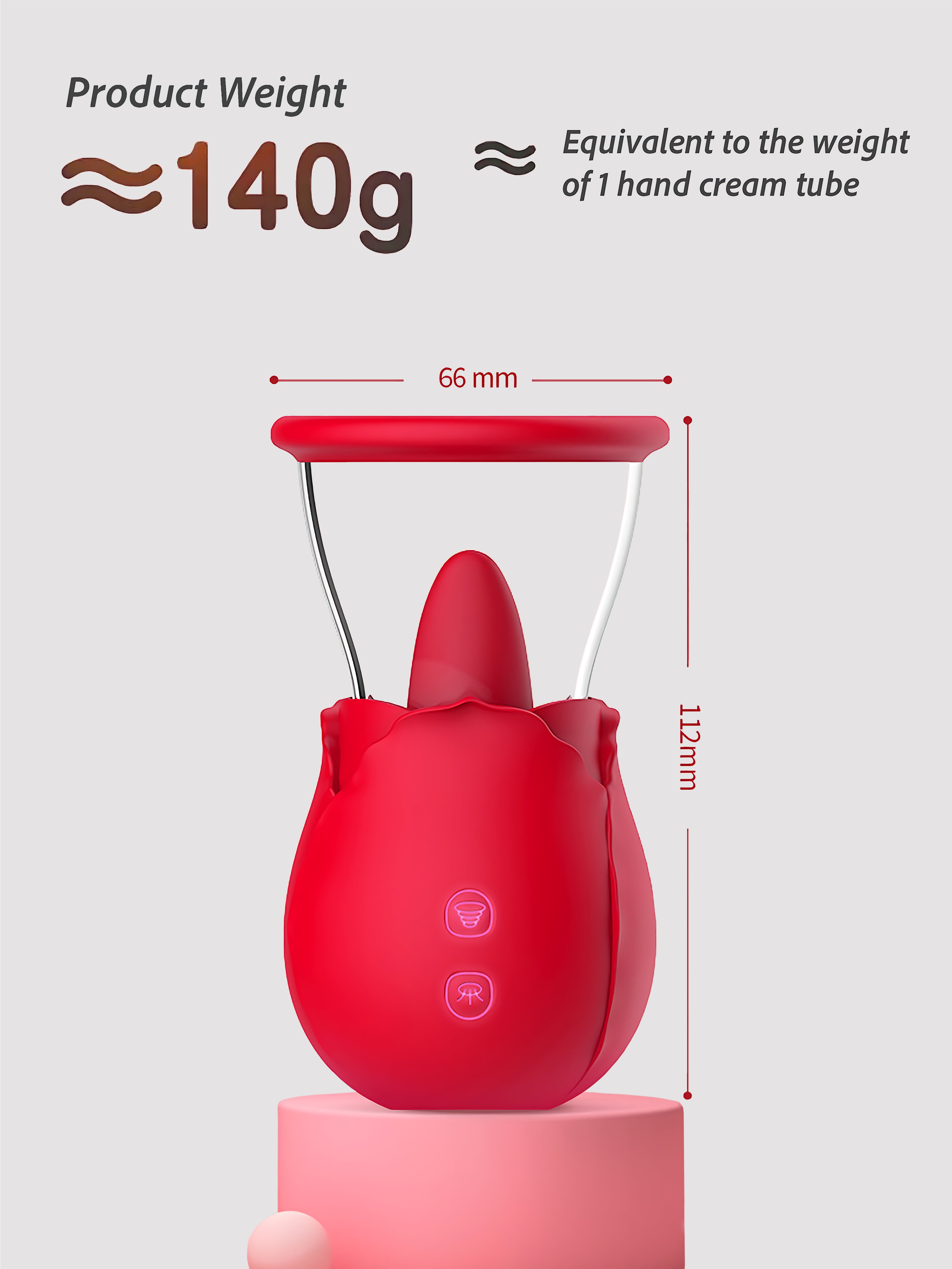 Dreamy Rose Dual Suction Vibrator