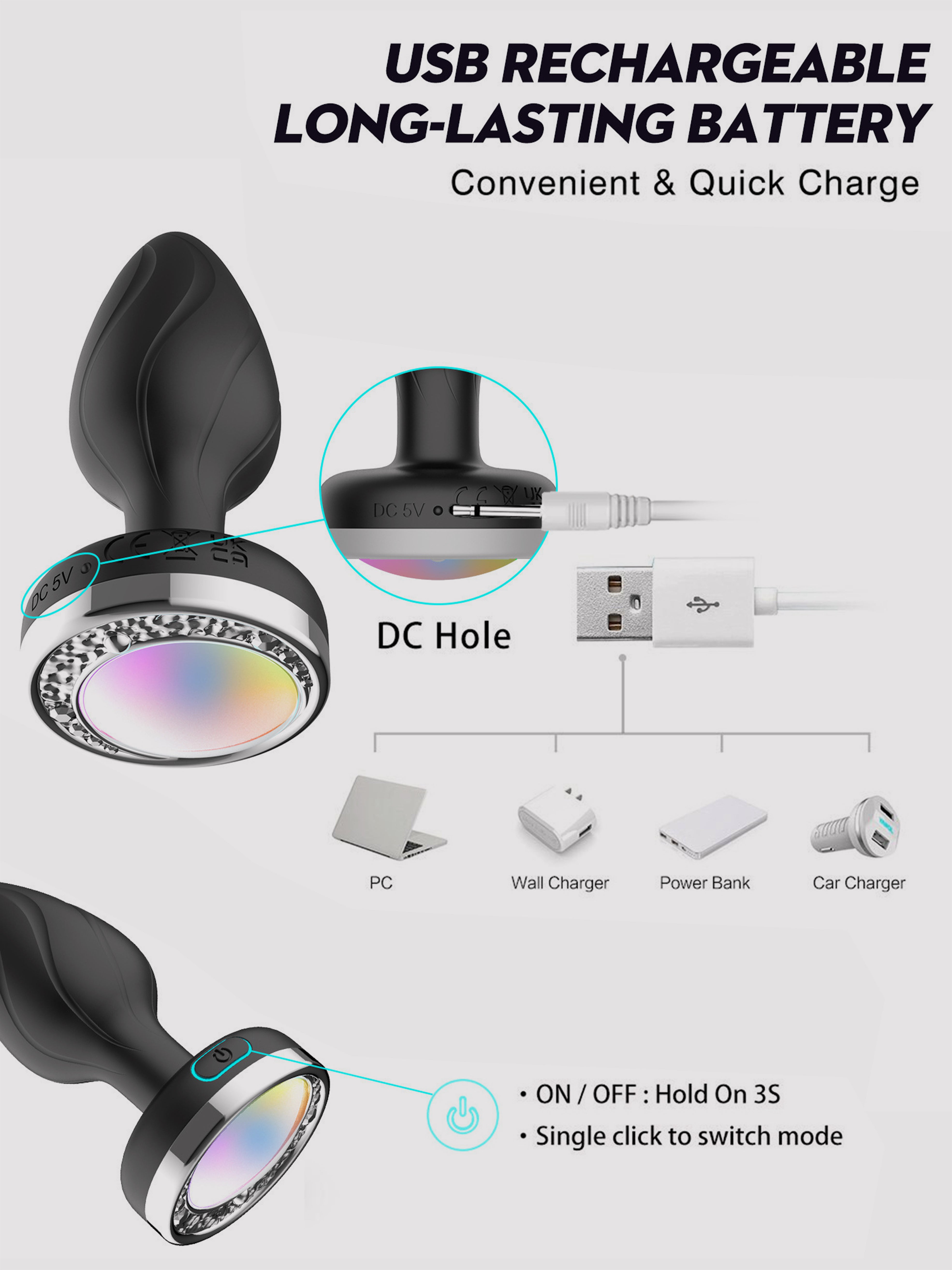 LED Remote Prostate Massager