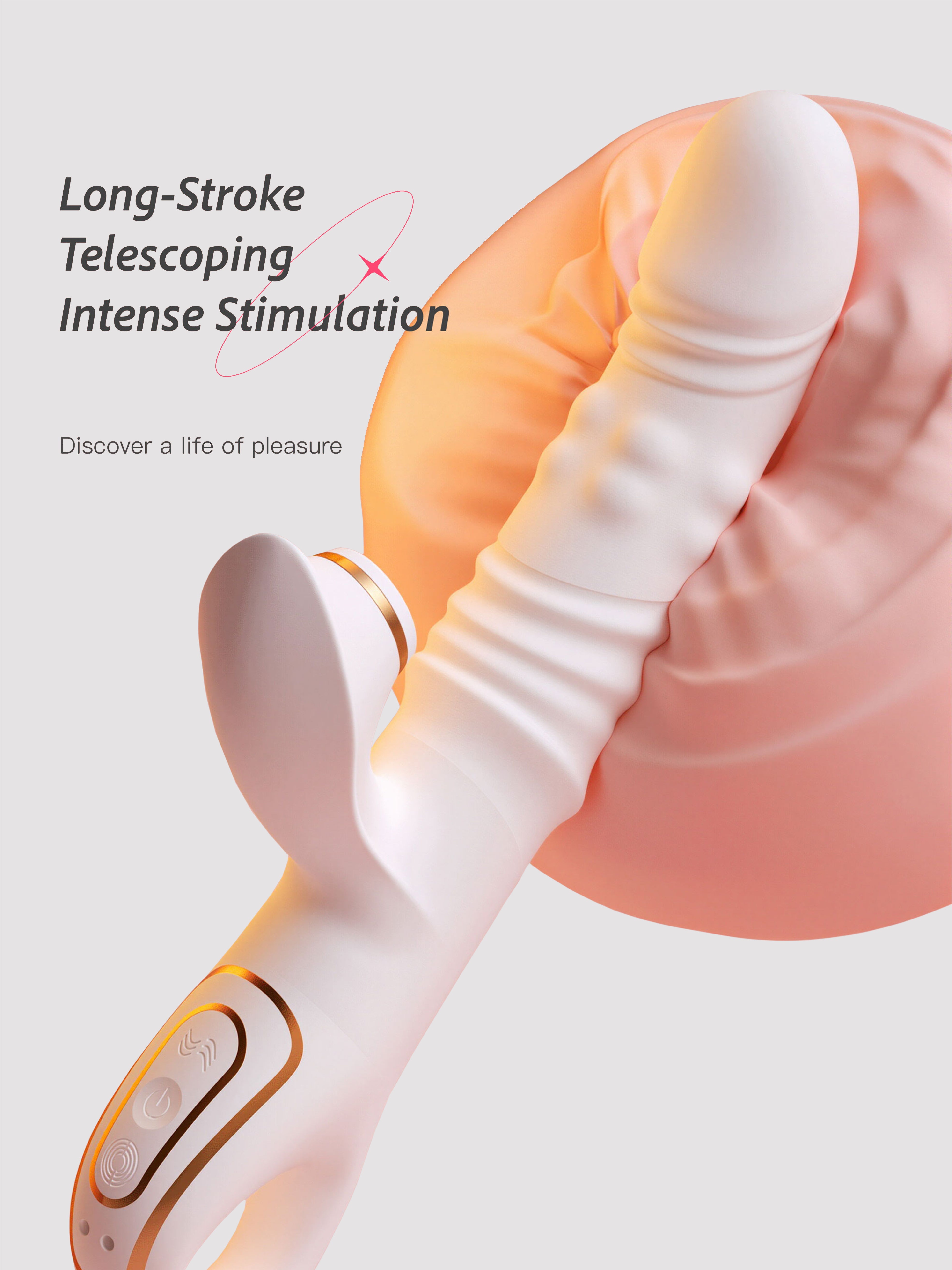 Heated Telescopic Suction Vibrator