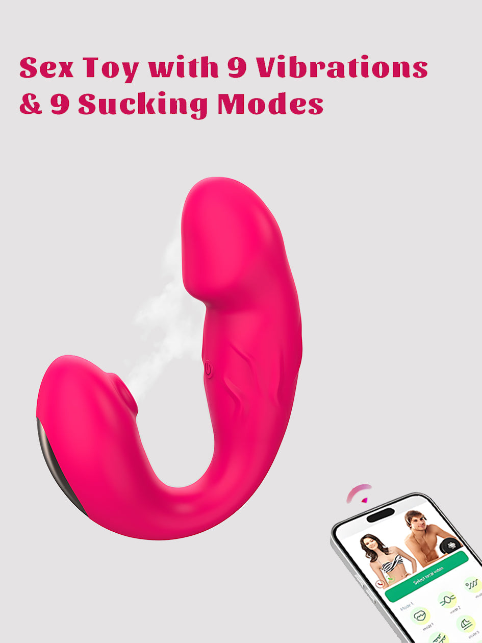 App-Controlled G-Spot Suction Vibrator