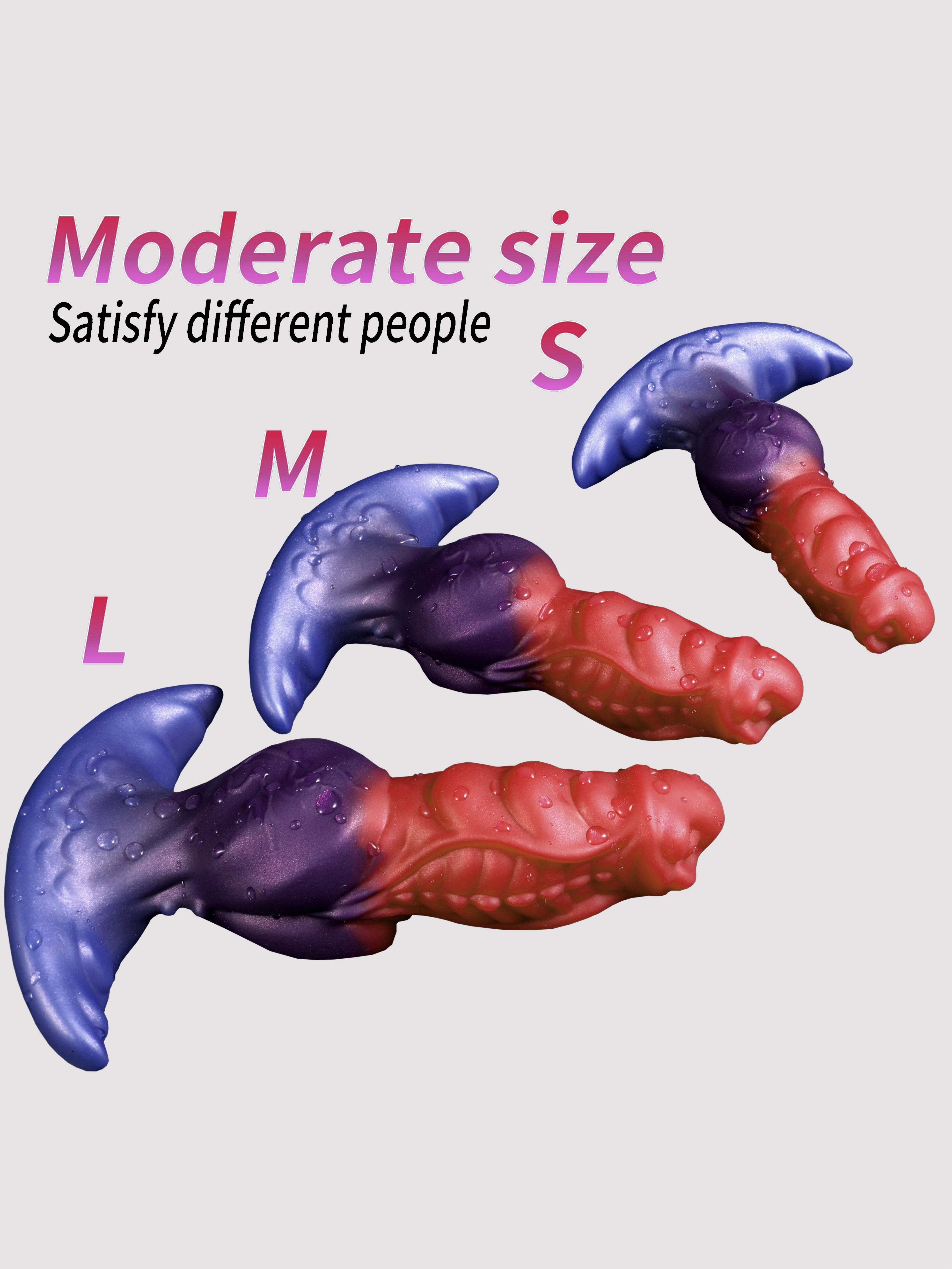 Realistic Liquid Silicone Anal Massager