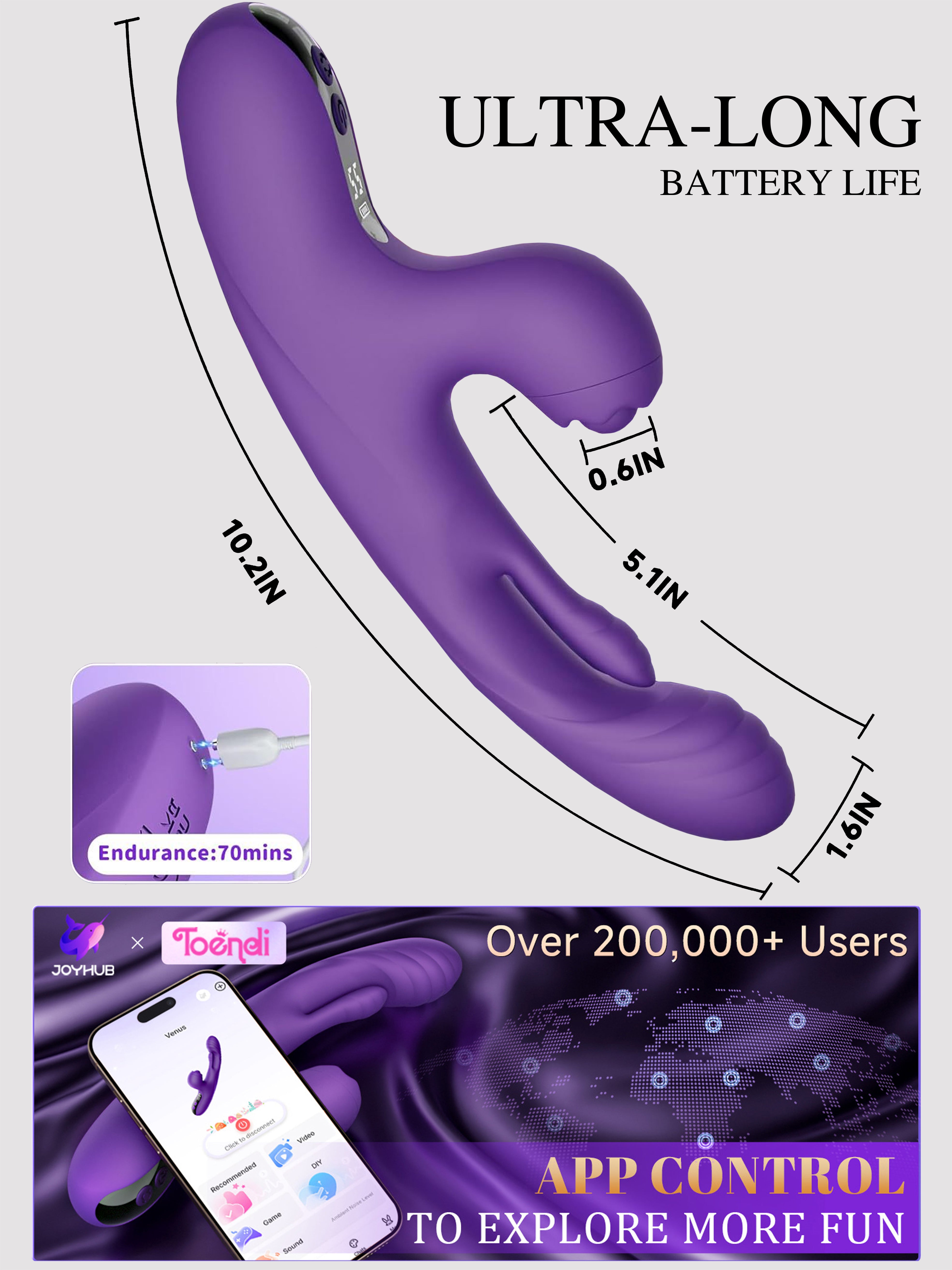 App-Controlled Licking & Tapping Vibrator