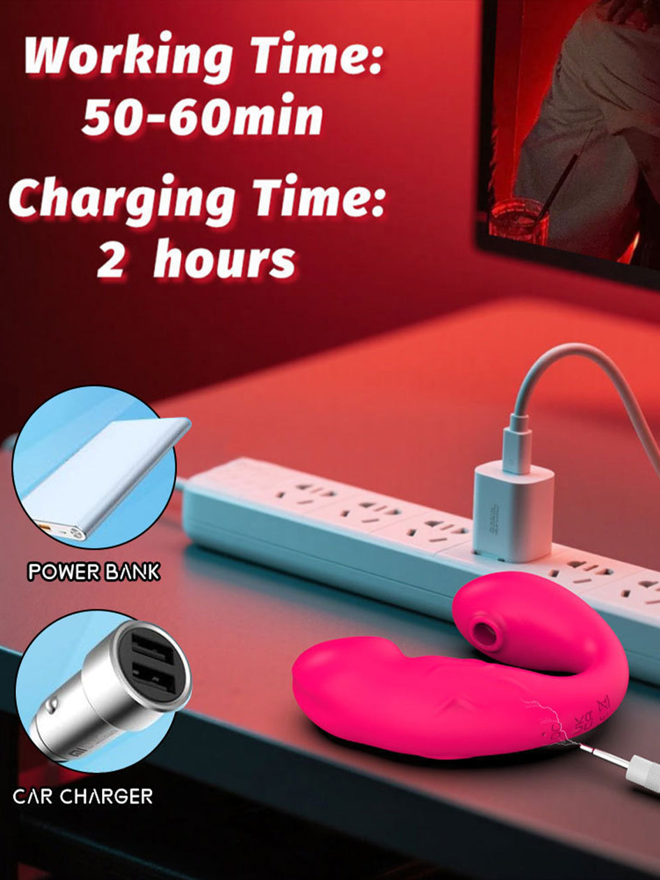 App-Controlled G-Spot Suction Vibrator